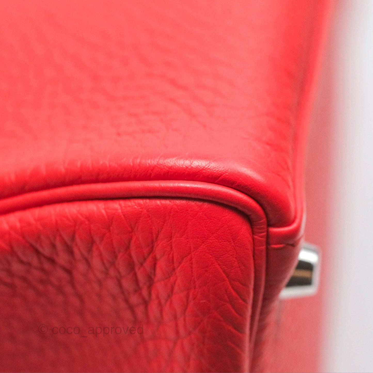 Hermès Kelly 32 Retourne Rose Jaipur Clemence Palladium Hardware