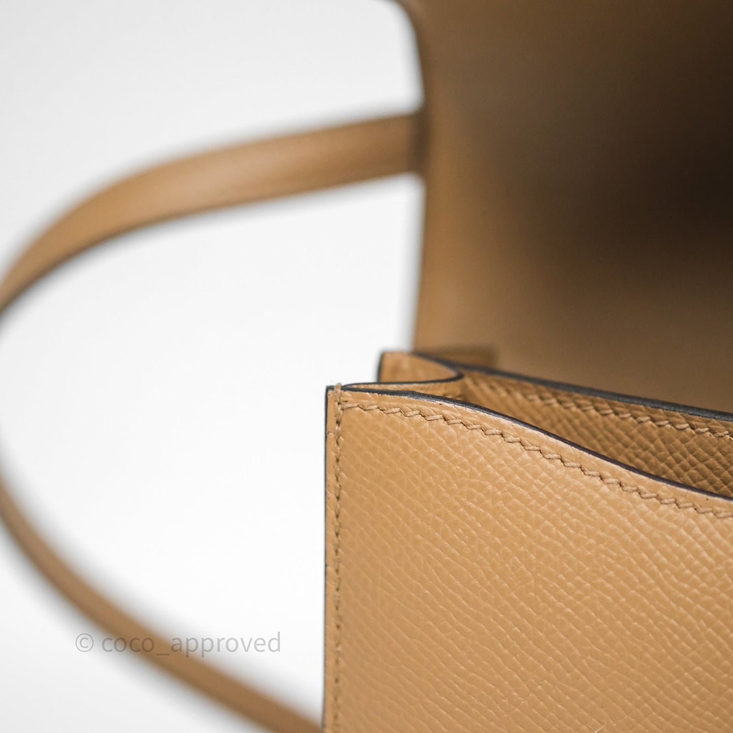 Hermès Constance Mini 18cm Chai 0M Epsom Palladium Hardware