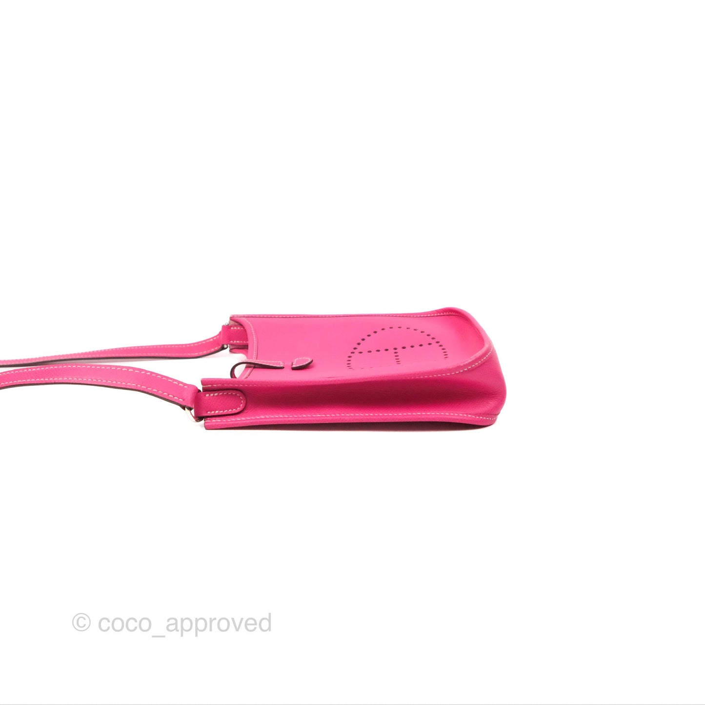 Hermès Mini Evelyne 16 Hot Pink Epsom Palladium Hardware