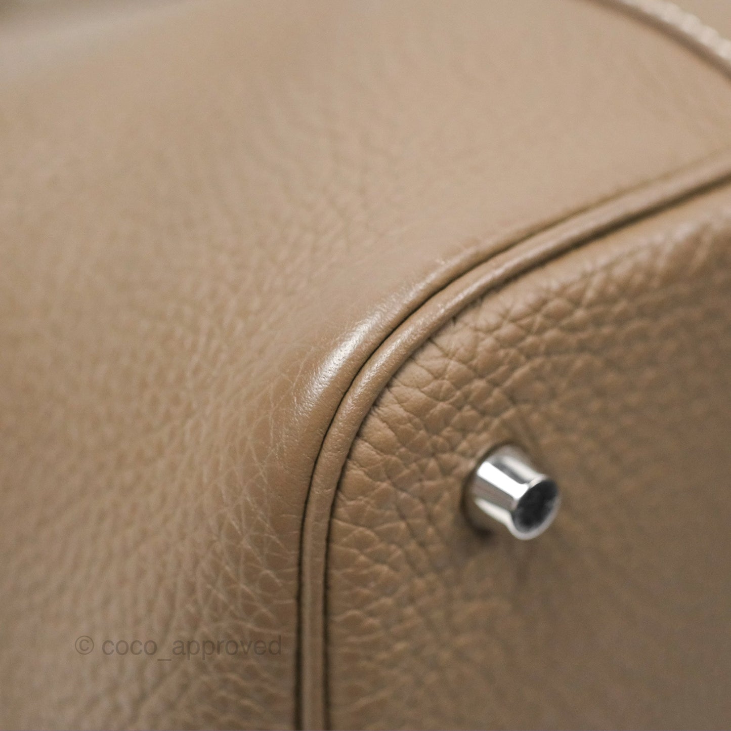 Hermès Picotin 22 Lock Etoupe Clemence Palladium Hardware