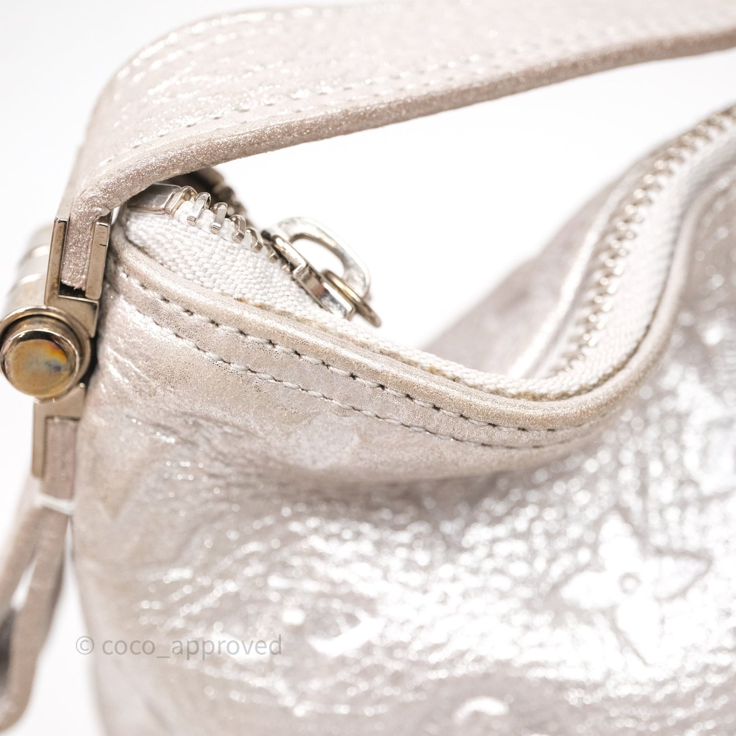 Louis Vuitton Monogram Shimmer Halo Bag Silver