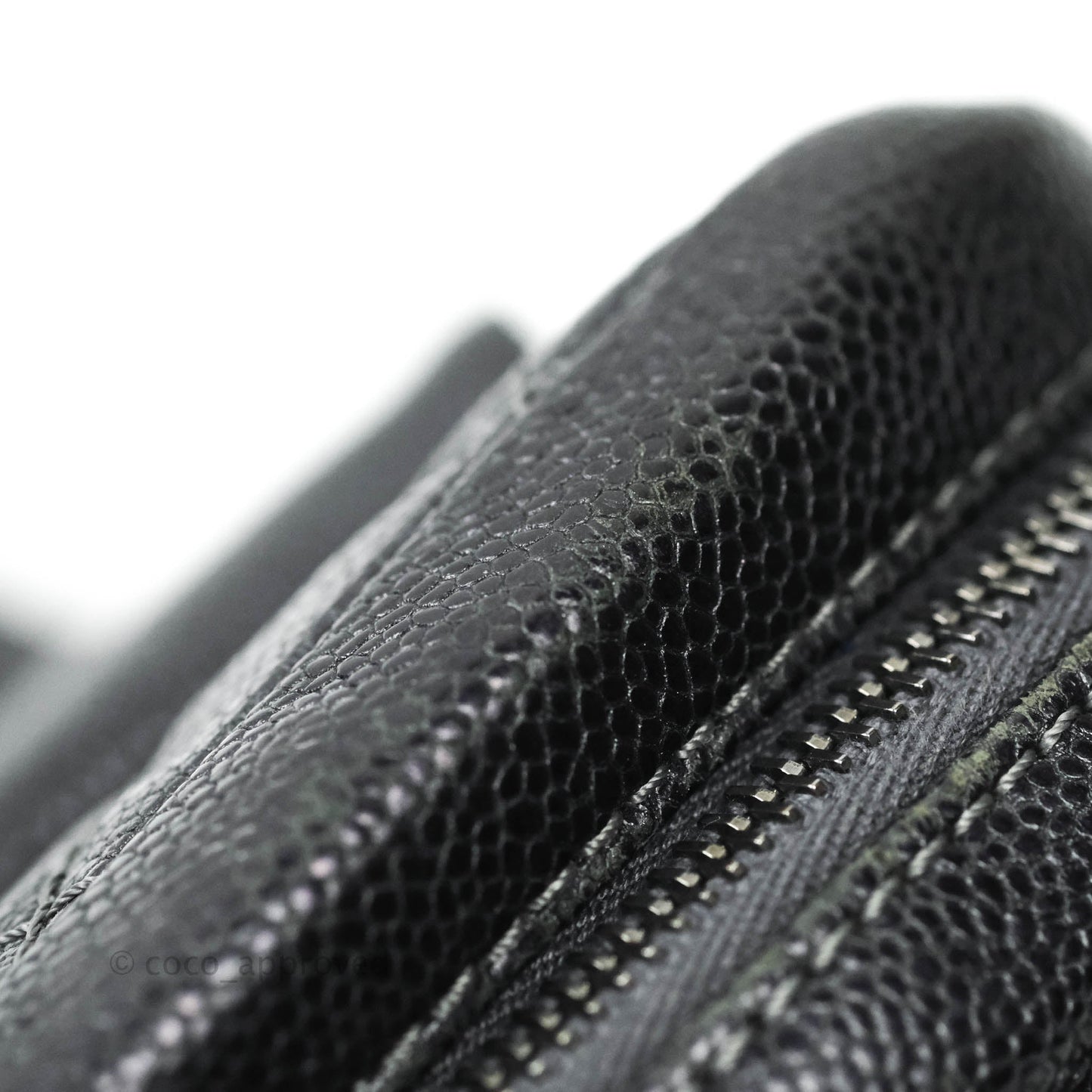 Chanel Jumbo Easy Flap Bag Caviar Dark Grey Ruthenium Hardware