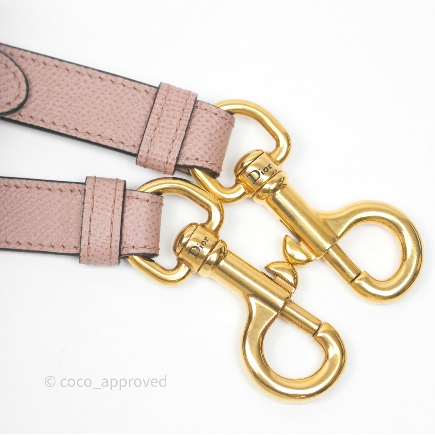 Christian Dior Saddle Bag Dusty Pink Grained Calfskin Gold Hardware
