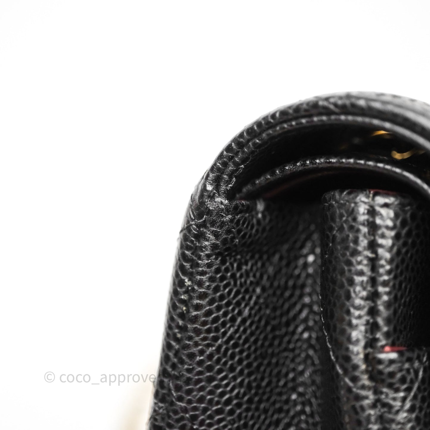 Chanel Classic M/L Medium Flap Quilted Black Caviar Gold Hardware