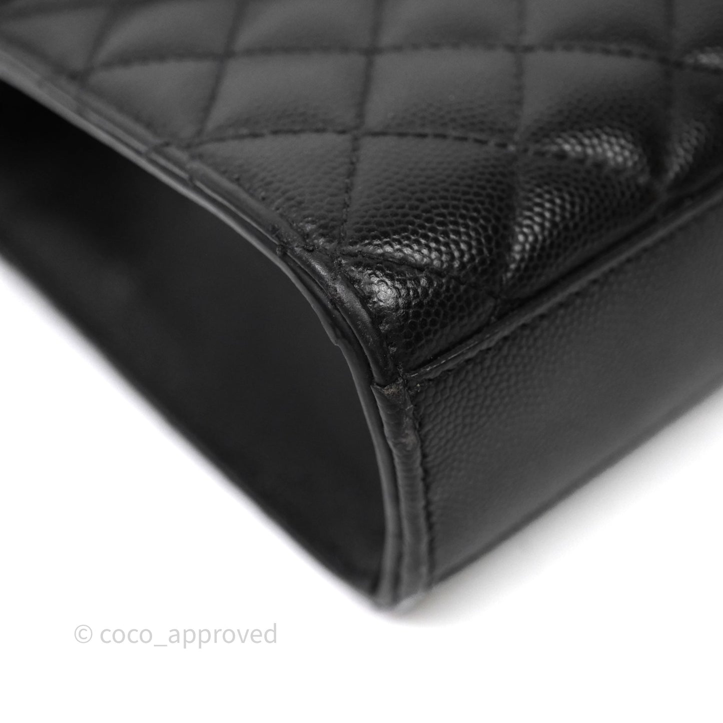 Saint Laurent Envelope Medium So Black Caviar