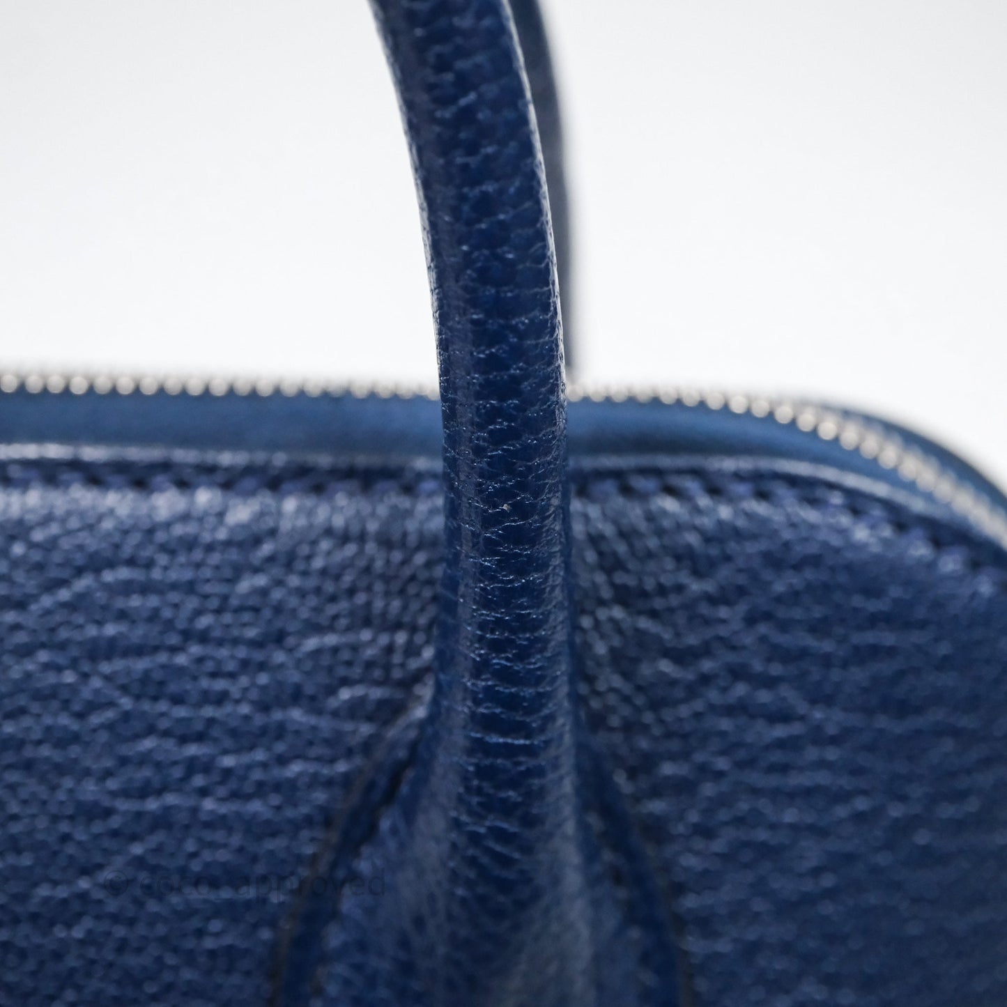 Hermès Bolide Mini 1923 Bleu Chèvre Mysore Palladium Hardware