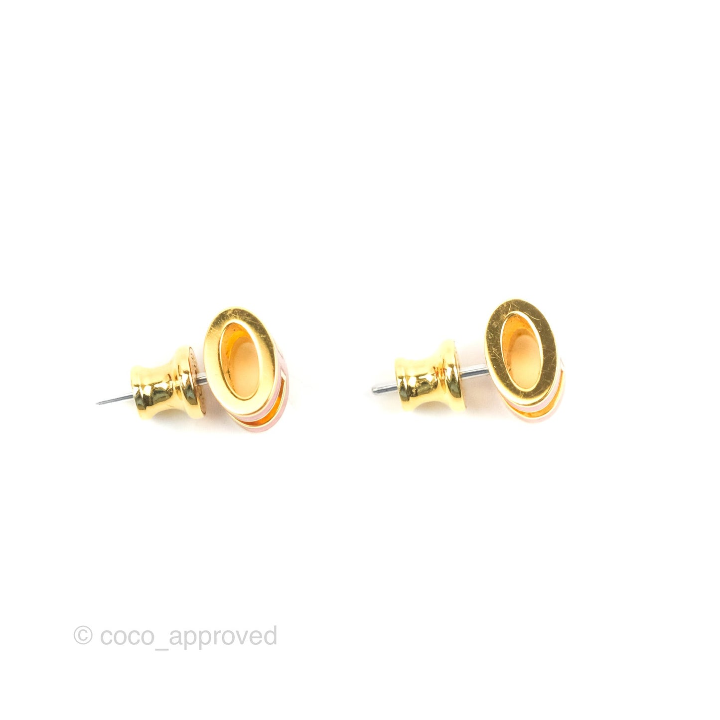 Hermès Mini Pop H Earrings Red Rouge Gold Hardware