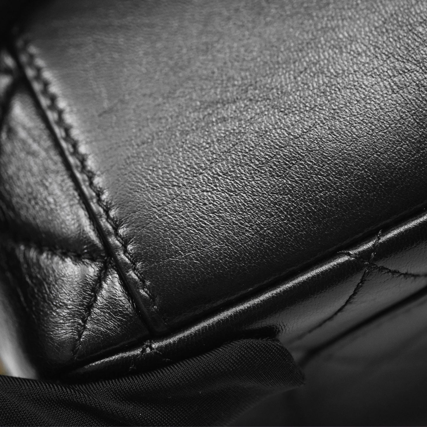 Chanel Quilted Flap Bag Black Lambskin Aged Gold Hardware 22P