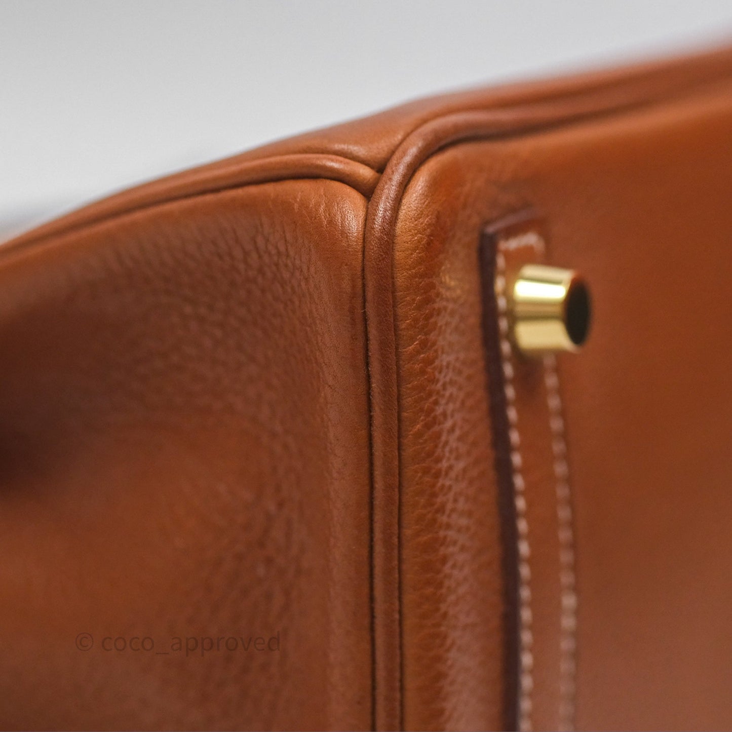 Hermès Birkin 25 Retourne Fauve 34 Barenia Gold Hardware