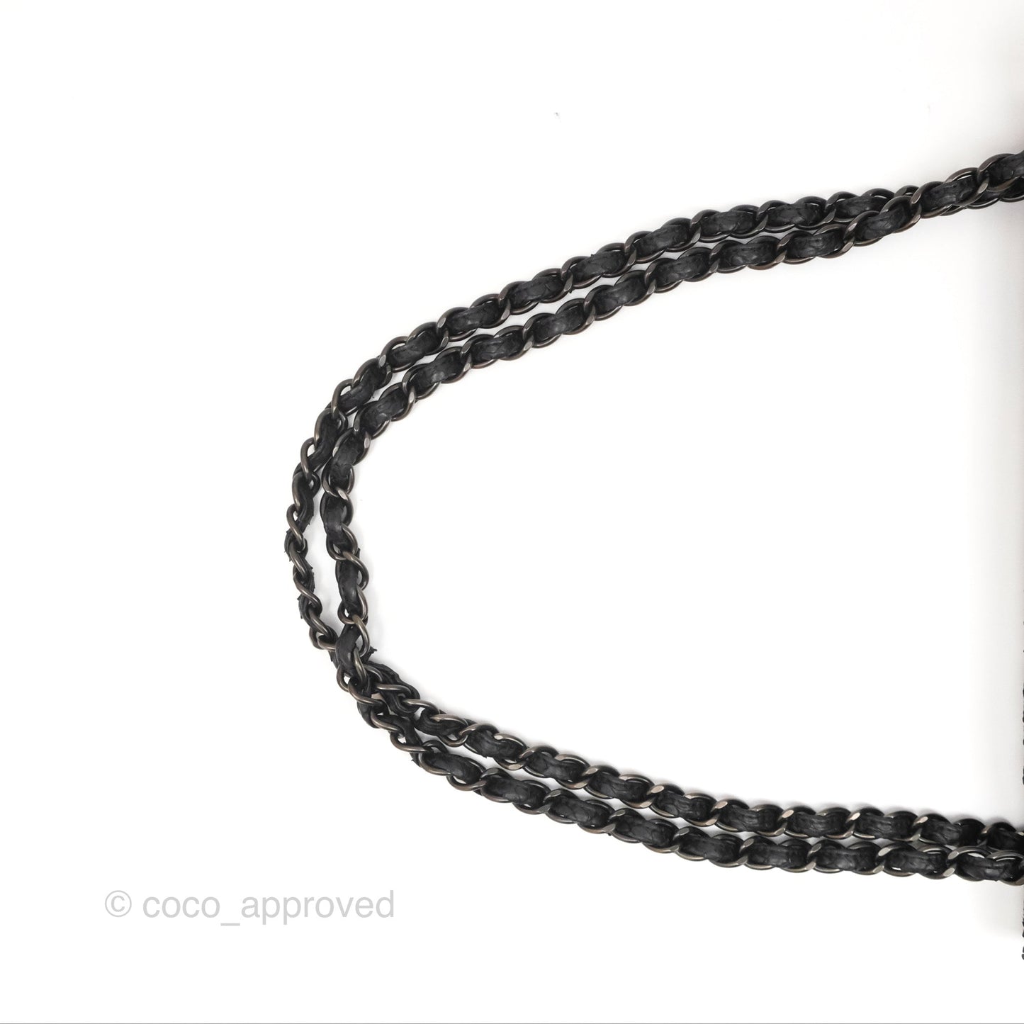 Chanel Maxi Double Flap Black Python Matte Black Hardware
