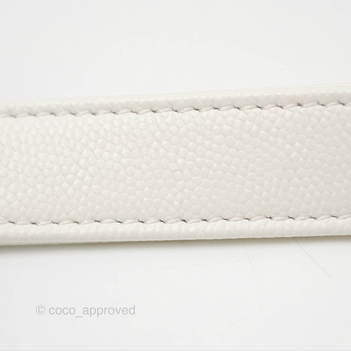 Chanel Medium Boy Quilted White Caviar Gold Hardware