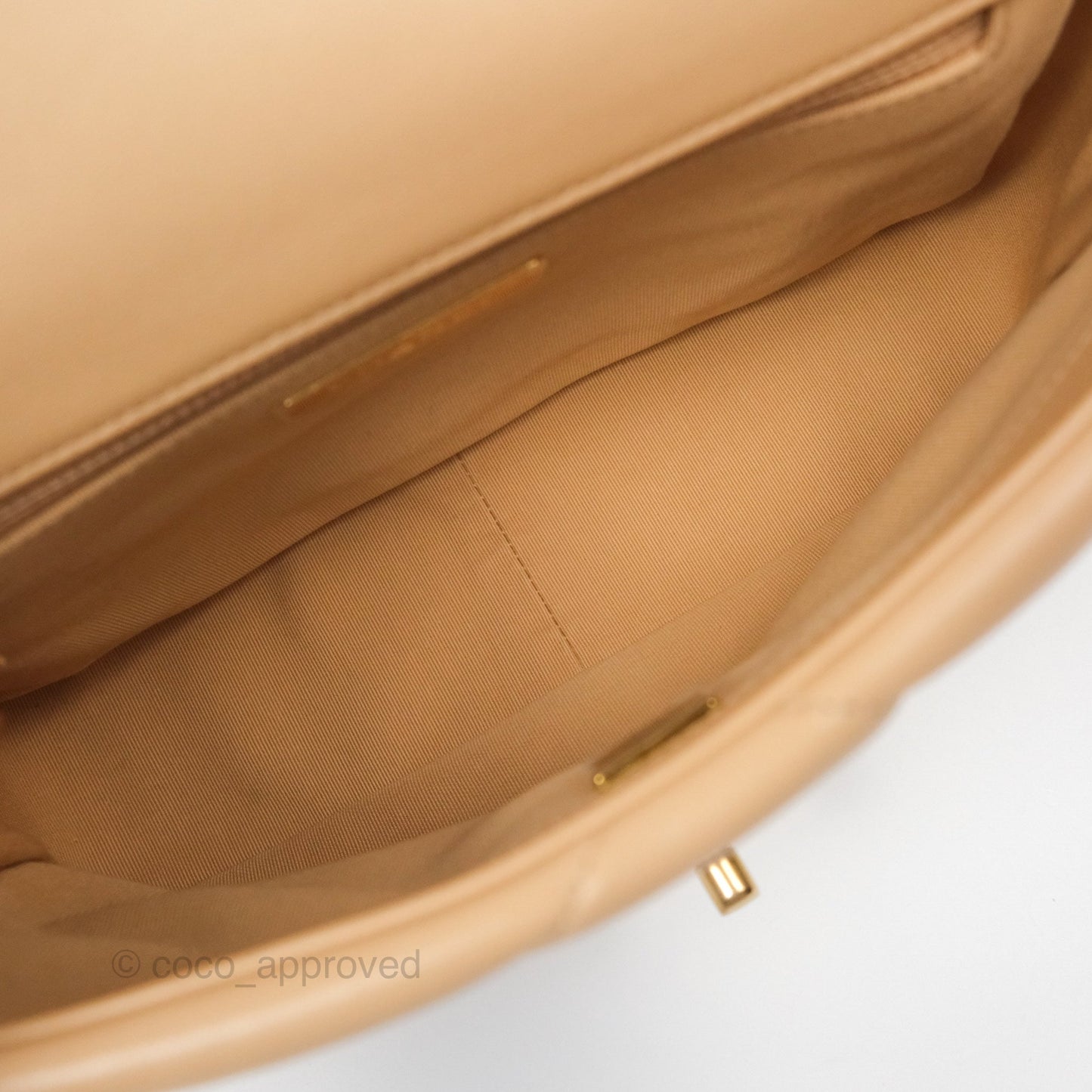 Chanel 19 Small Beige Mixed Hardware