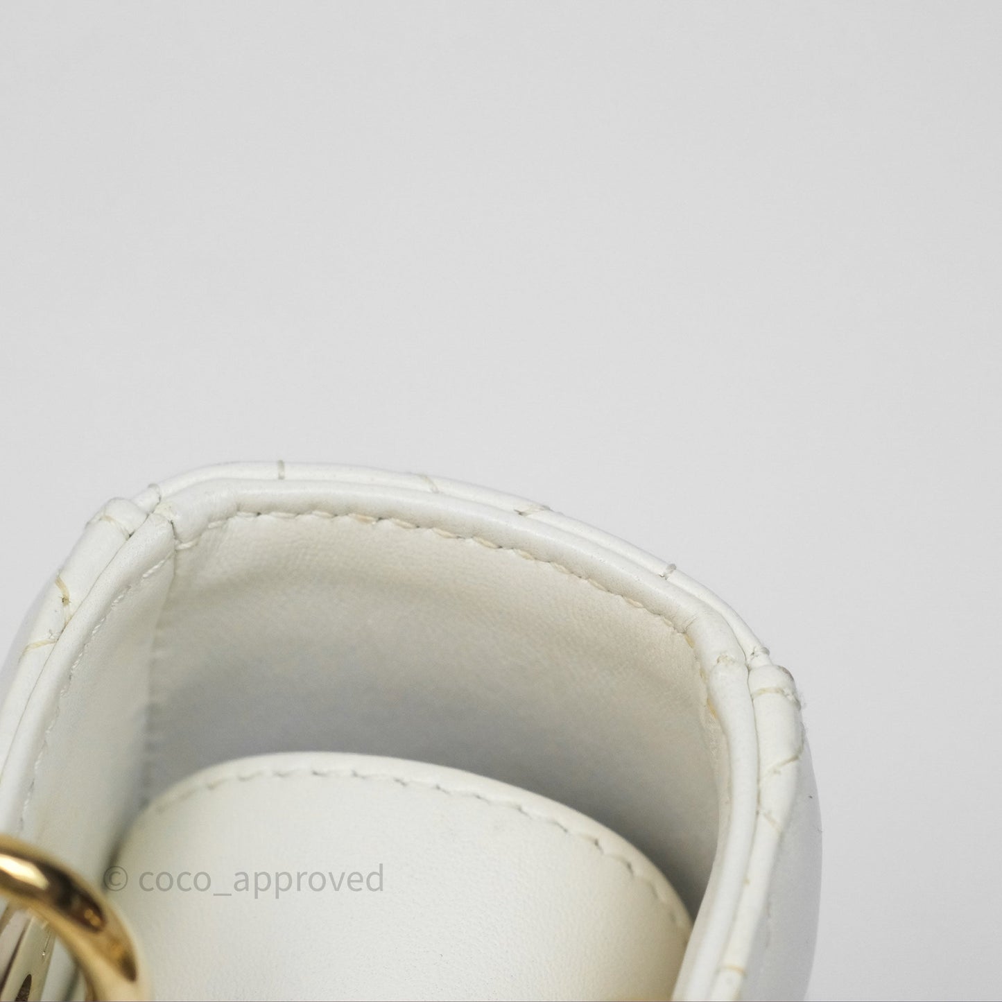 Christian Dior Small Lady Dior My ABCDior Bag Latte Cannage Lambskin