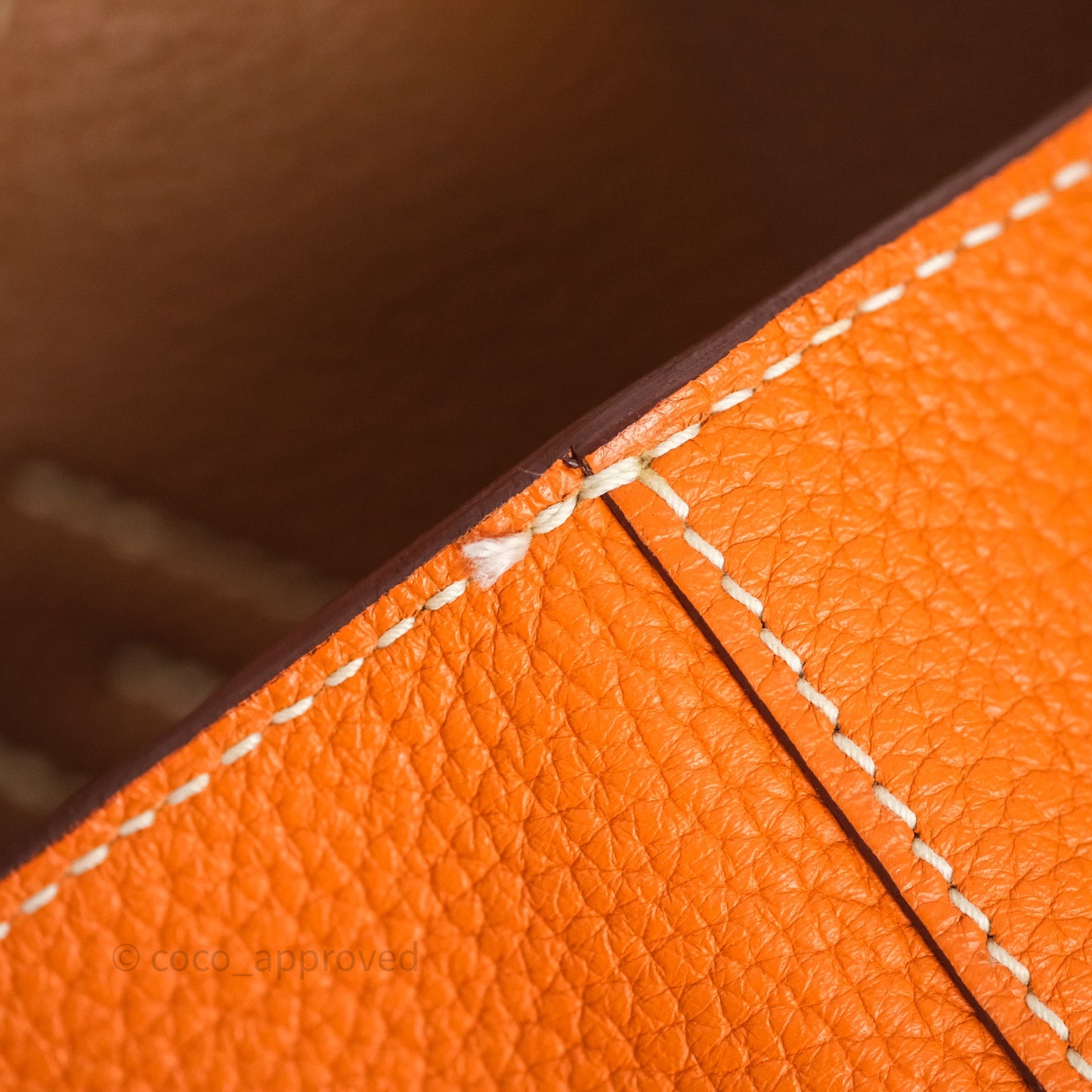 Hermès Double Sens Tote 36 Gold/ Orange Clemence