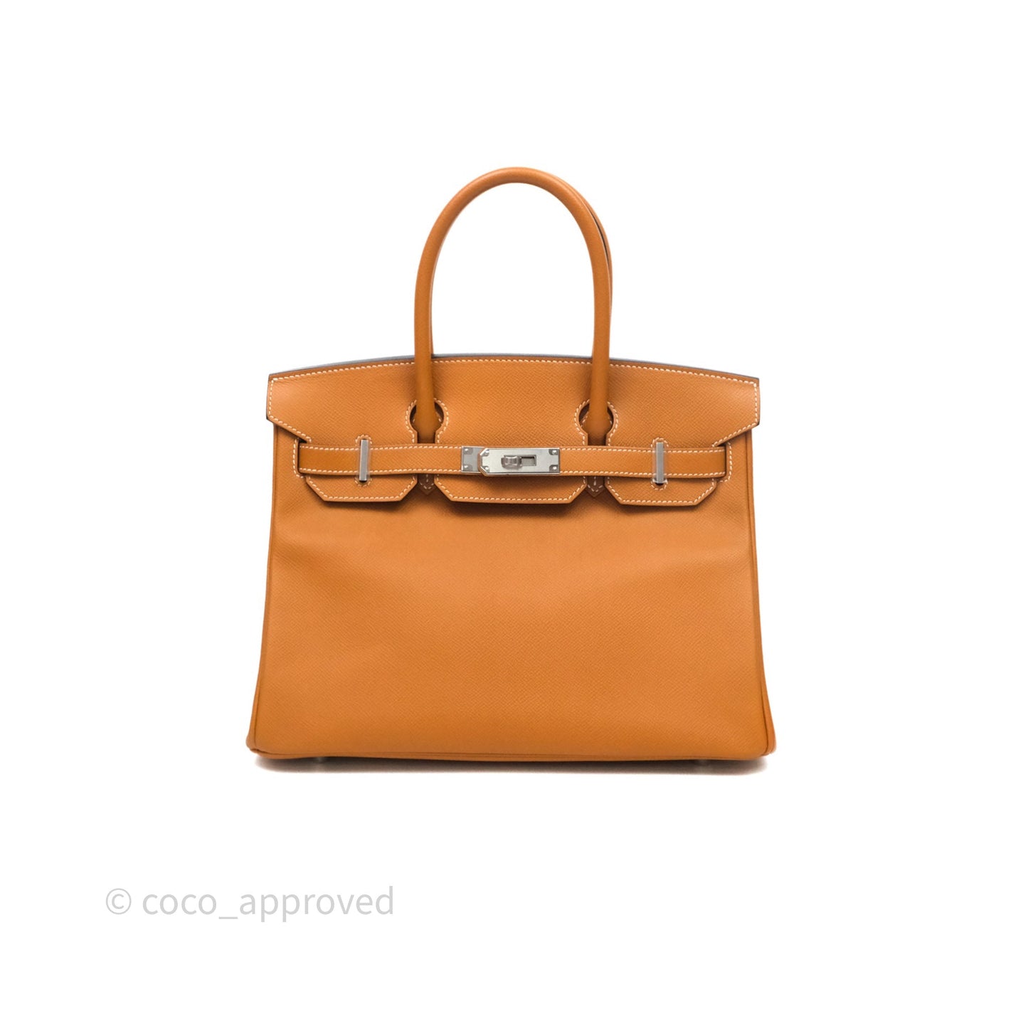 Hermes Birkin 30 Toffee Epsom Palladium Hardware