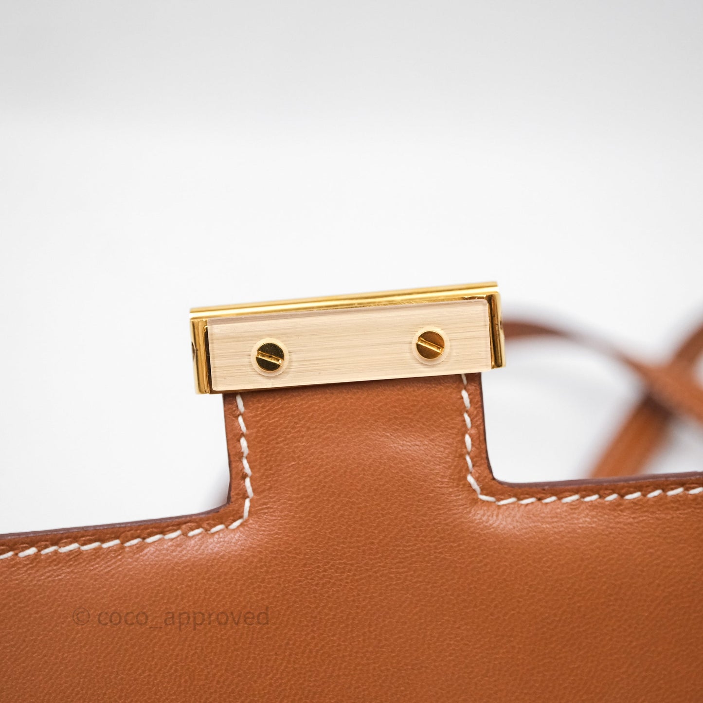 Hermès Constance Mini Smooth Barenia Leather Gold Hardware