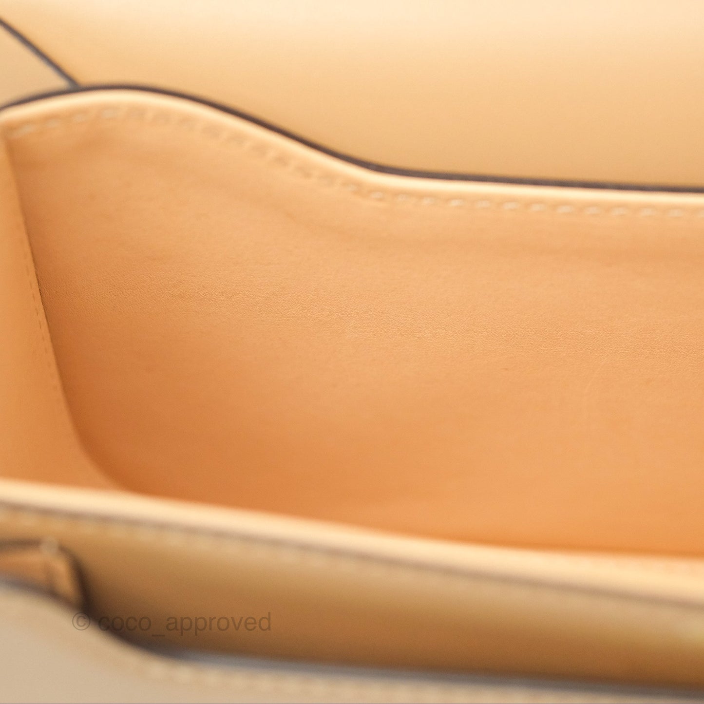 Delvaux Lingot Bag Latte Olen Calfskin