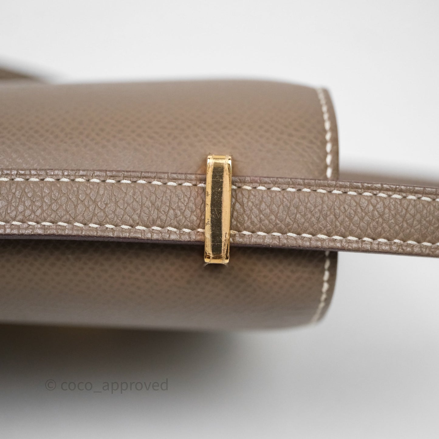 Hermès Constance Mini 18cm Etoupe Epsom Gold Hardware