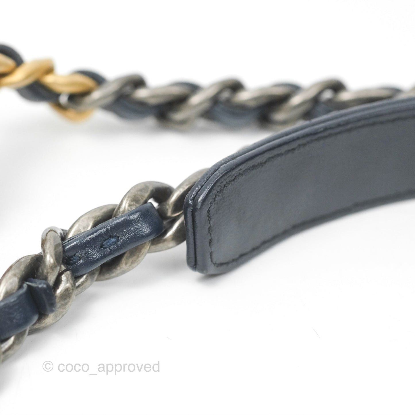 Chanel 19 Small Navy Goatskin Mixed Hardware