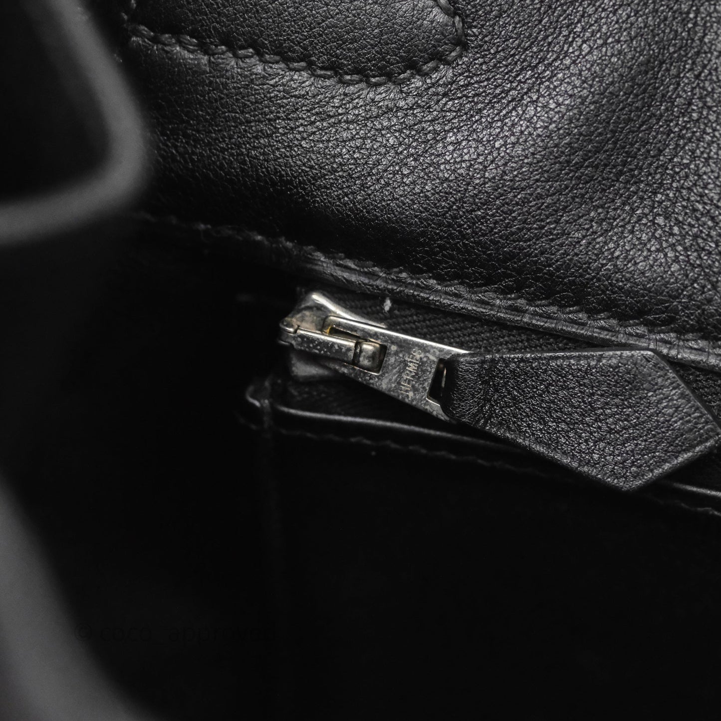 Hermès Birkin 30 Noir 89 Evergrain Palladium Hardware