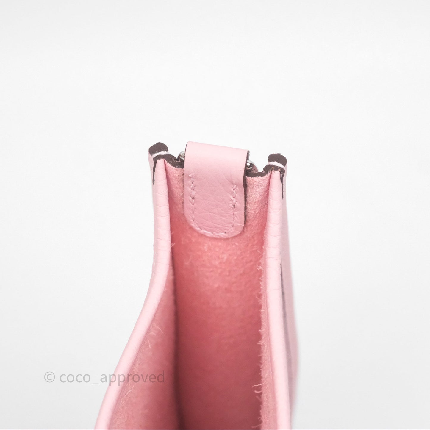 Hermès Mini Evelyne 16 Sakura/Rose Clemence Palladium Hardware