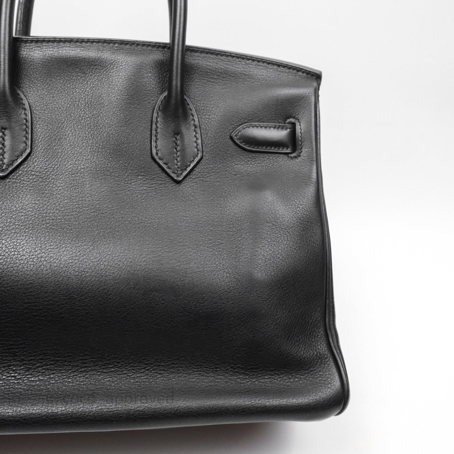 Hermès Birkin 30 Noir 89 Evergrain Palladium Hardware