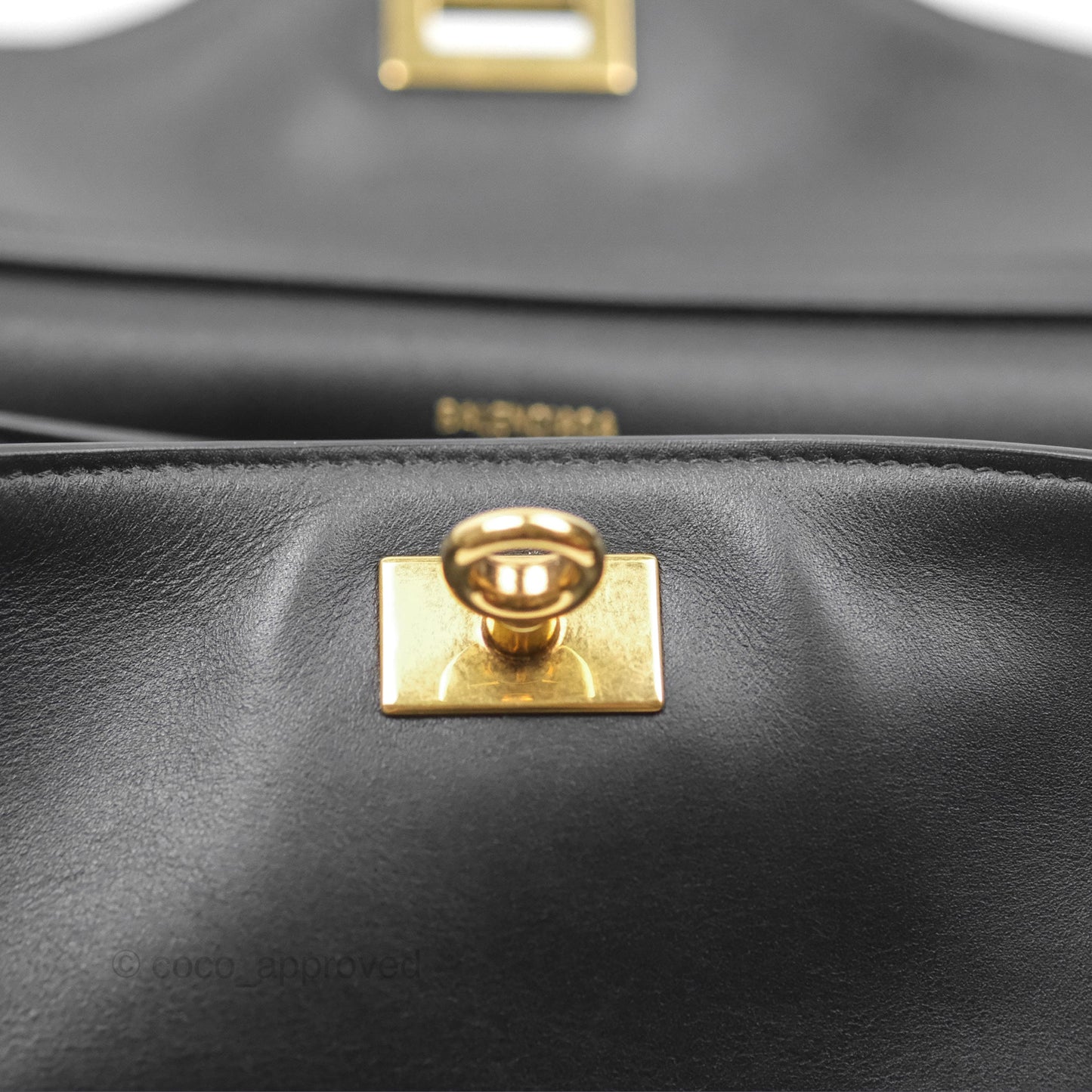 Balenciaga Rodeo Small in Black Smooth Calfskin Aged Gold Hardware