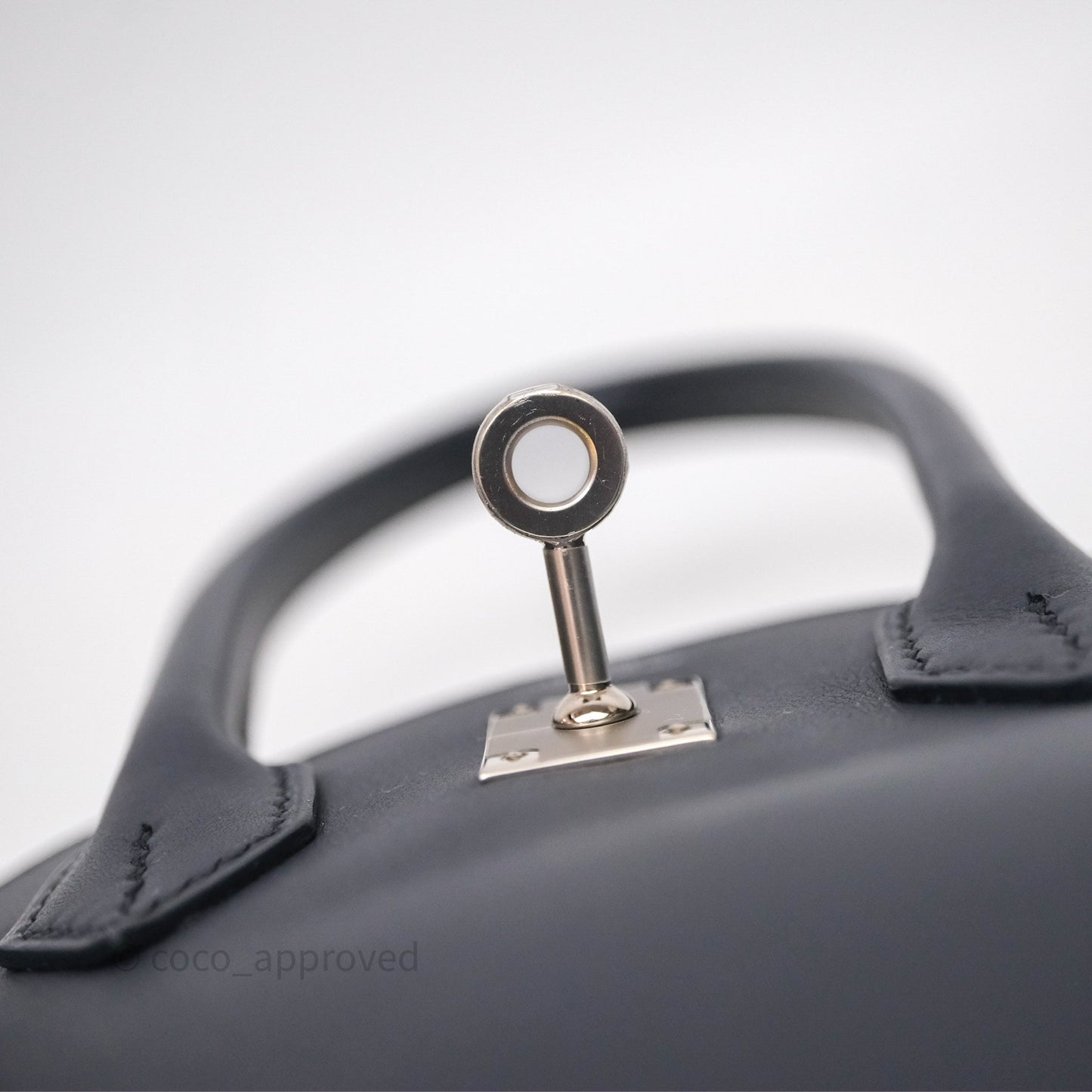 Hermes Birkin 25 Indigo Blue Swift Palladium Hardware