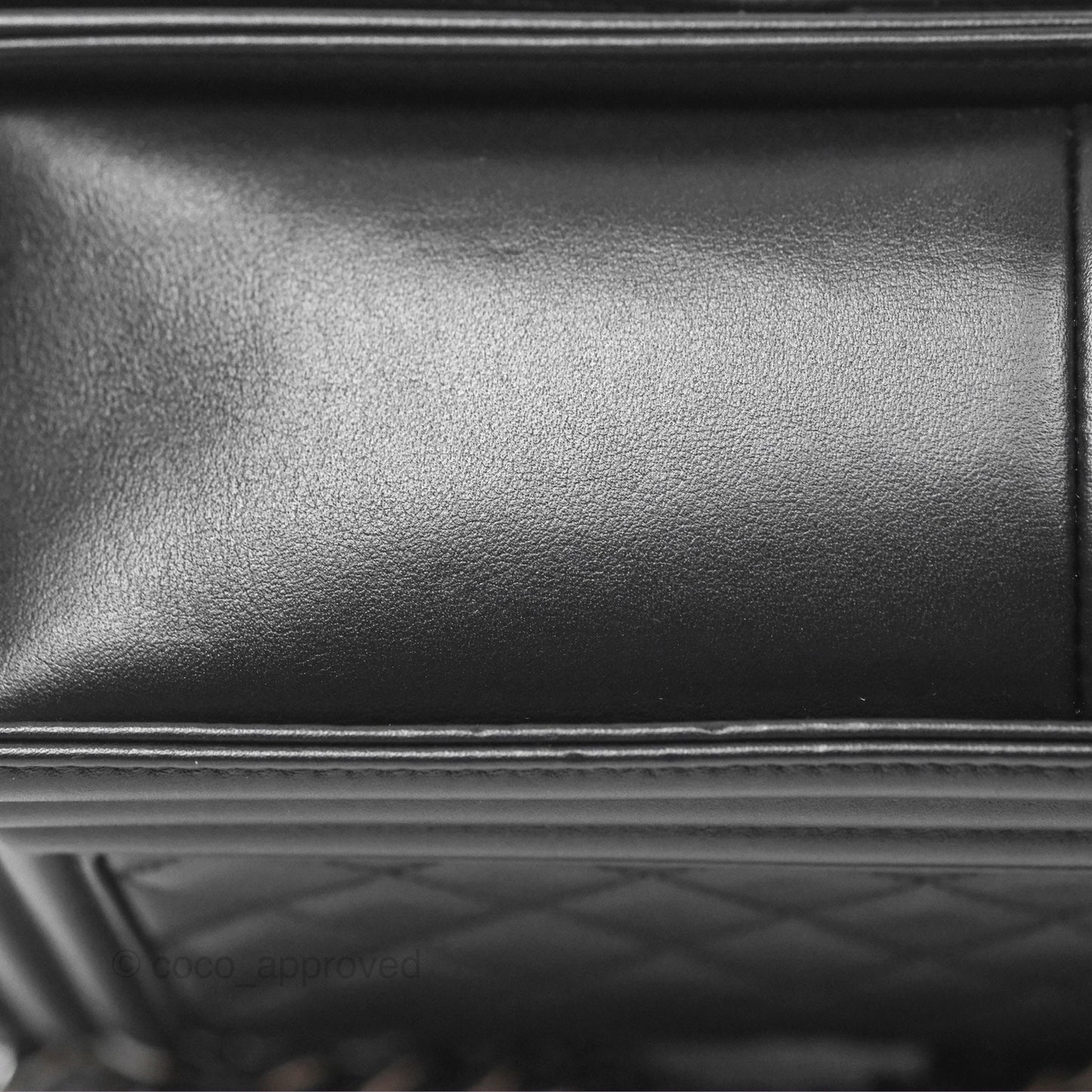 Chanel Medium Boy Quilted Black Calfskin Dark Silver Hardware