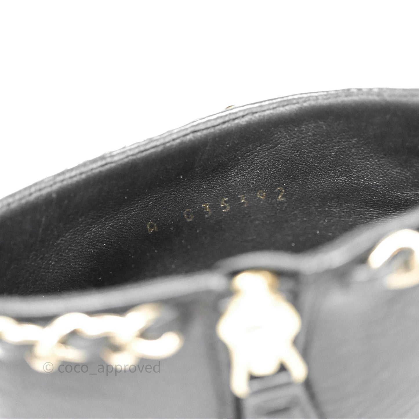 Chanel Cap Toe Chain Ankle Boots Lambskin Size 36.5