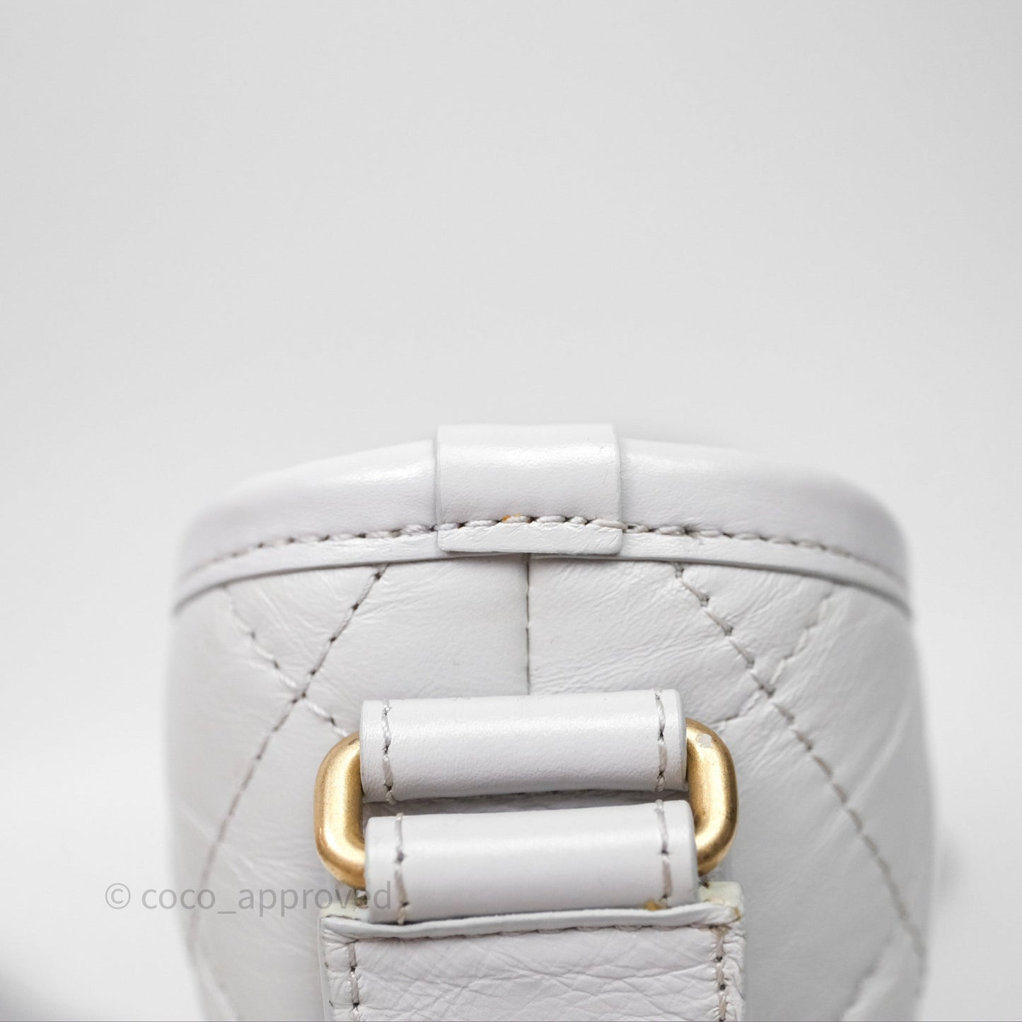 Chanel Small Gabrielle Hobo Quilted Grey Aged Calfskin
