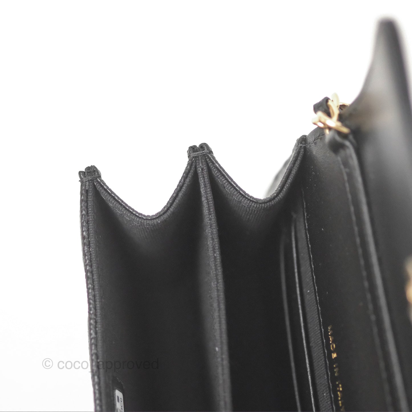 Chanel Mini Clutch with Ribbon Bow Chain Black Caviar Gold Hardware 23S
