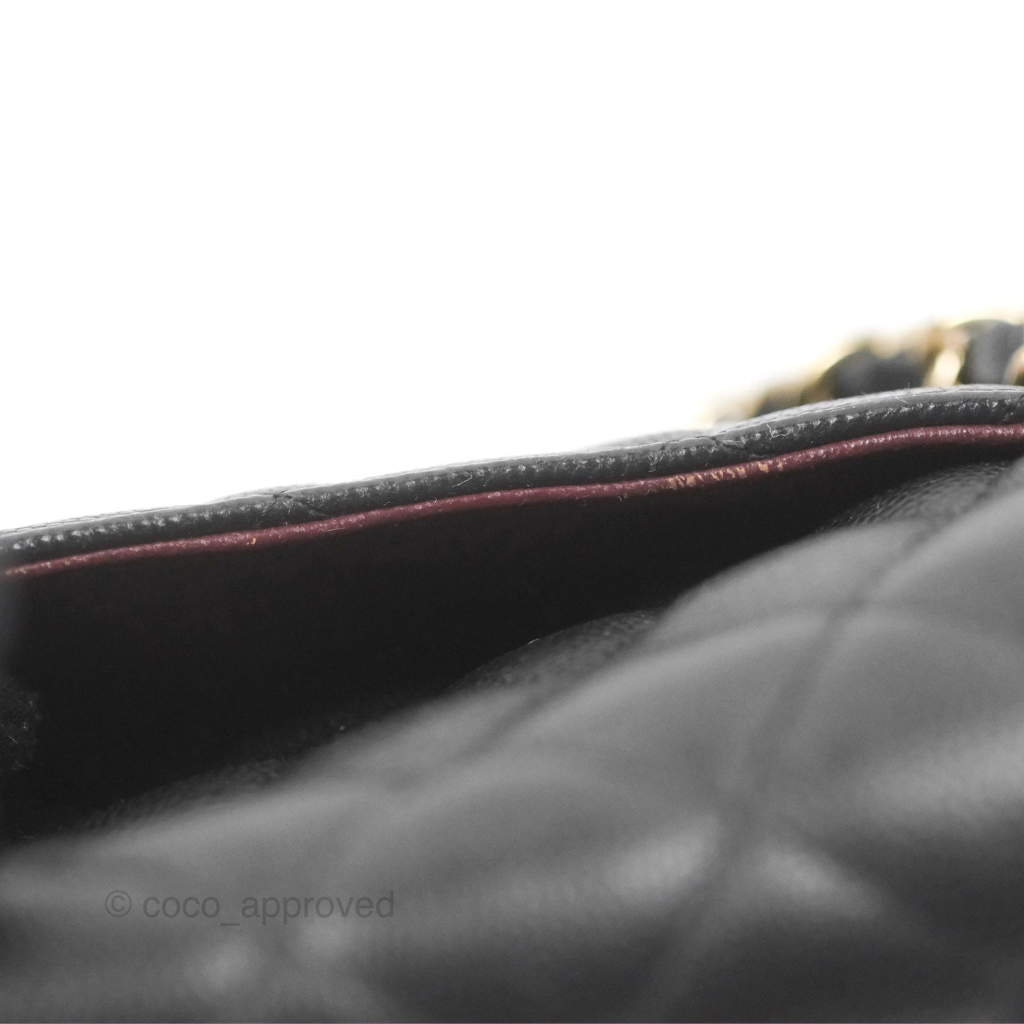 Chanel Quilted Mini Rectangular Black Caviar Gold Hardware 17B