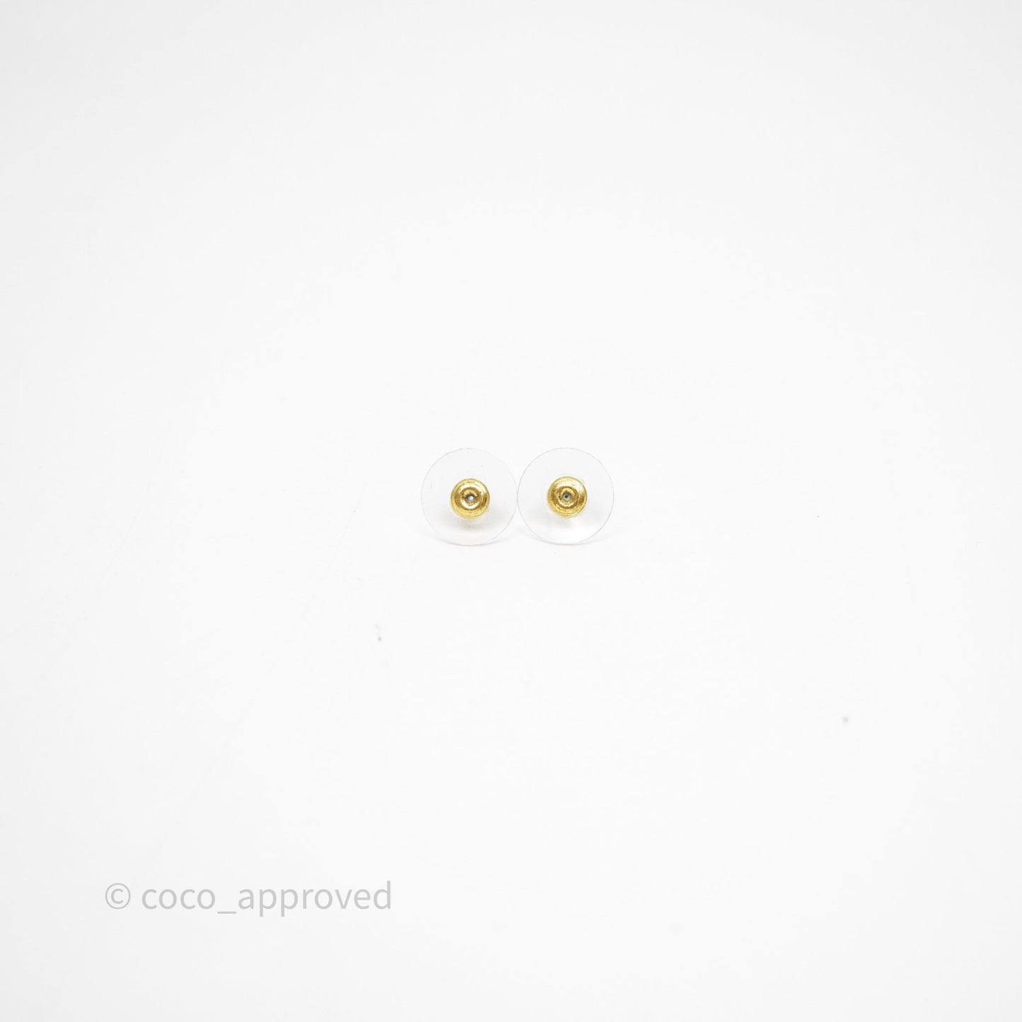 Chanel Crystals Pearl Flower Drop CC Earrings Gold Tone 23S