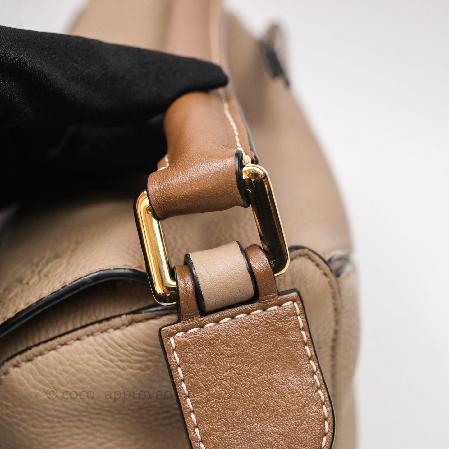 Loewe Small Puzzle Bag Sand Mink Grained Calfskin