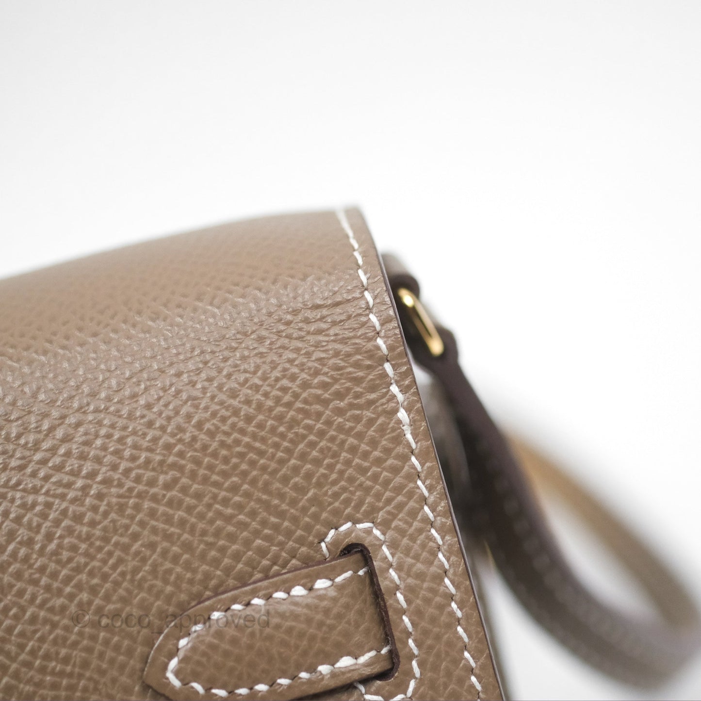 Hermès Kelly To Go Wallet Etoupe 18 Epsom Gold Hardware