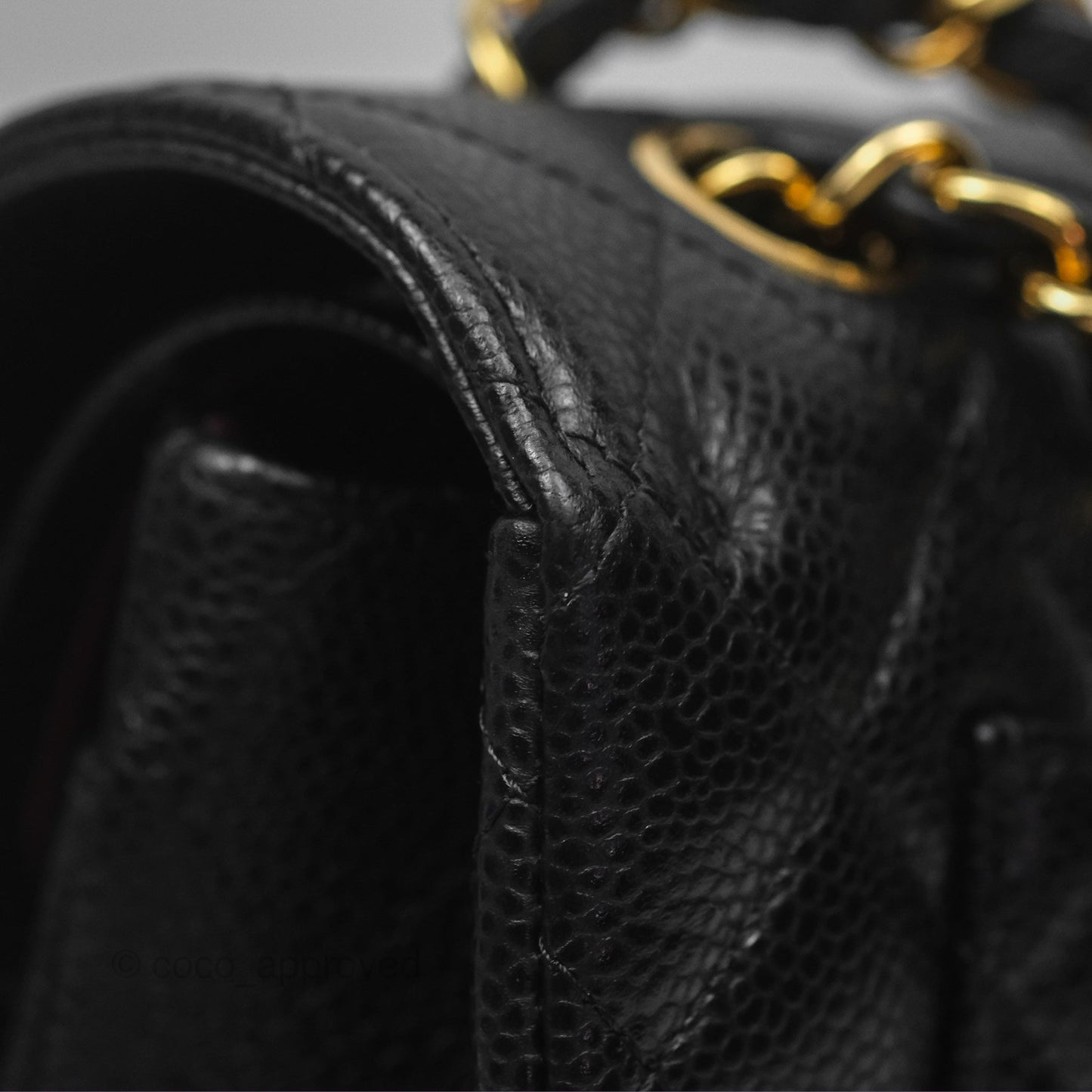 Chanel Small S/M Classic Flap Quilted Black Caviar Gold Hardware