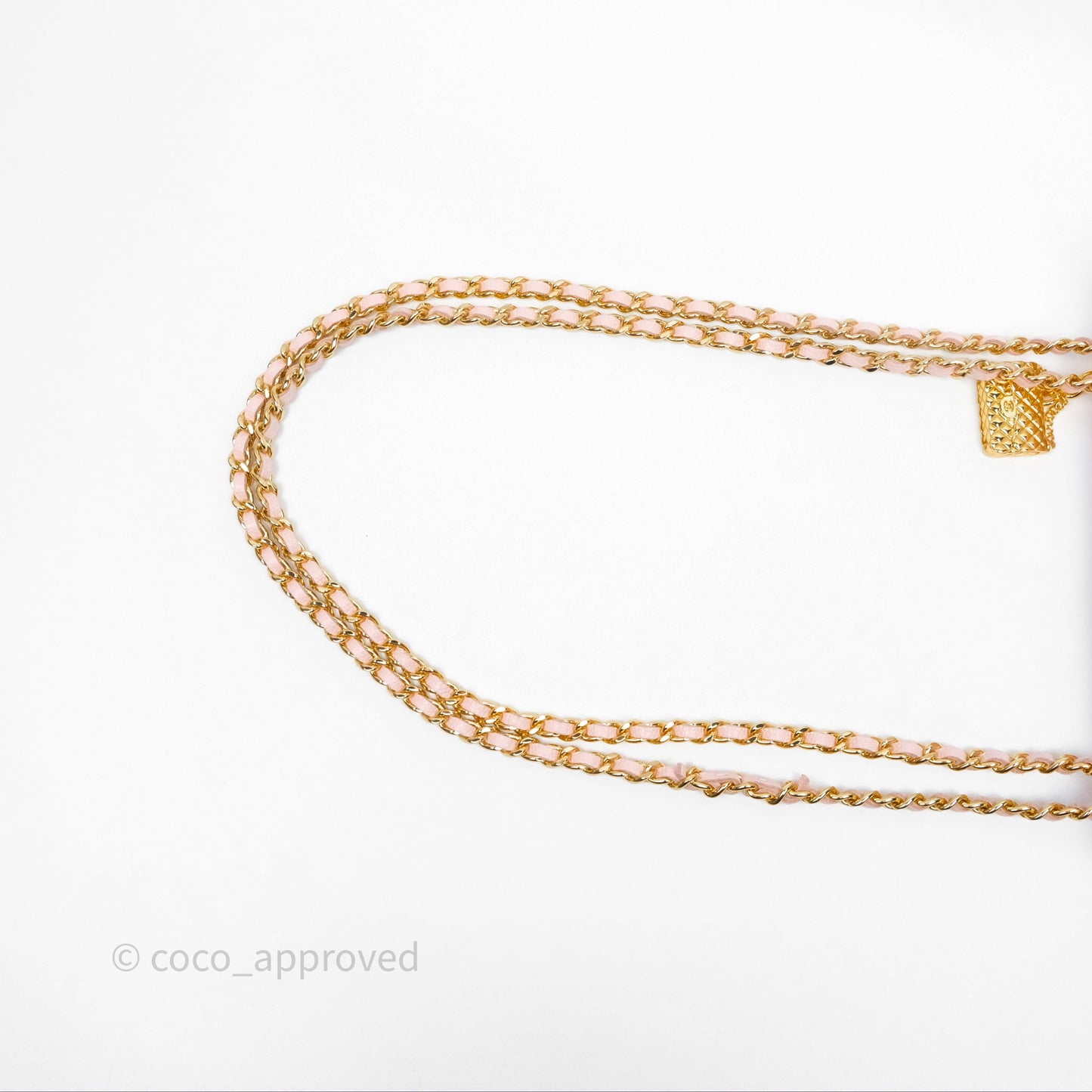 Chanel Clutch with Chain Caviar Pink Gold Hardware