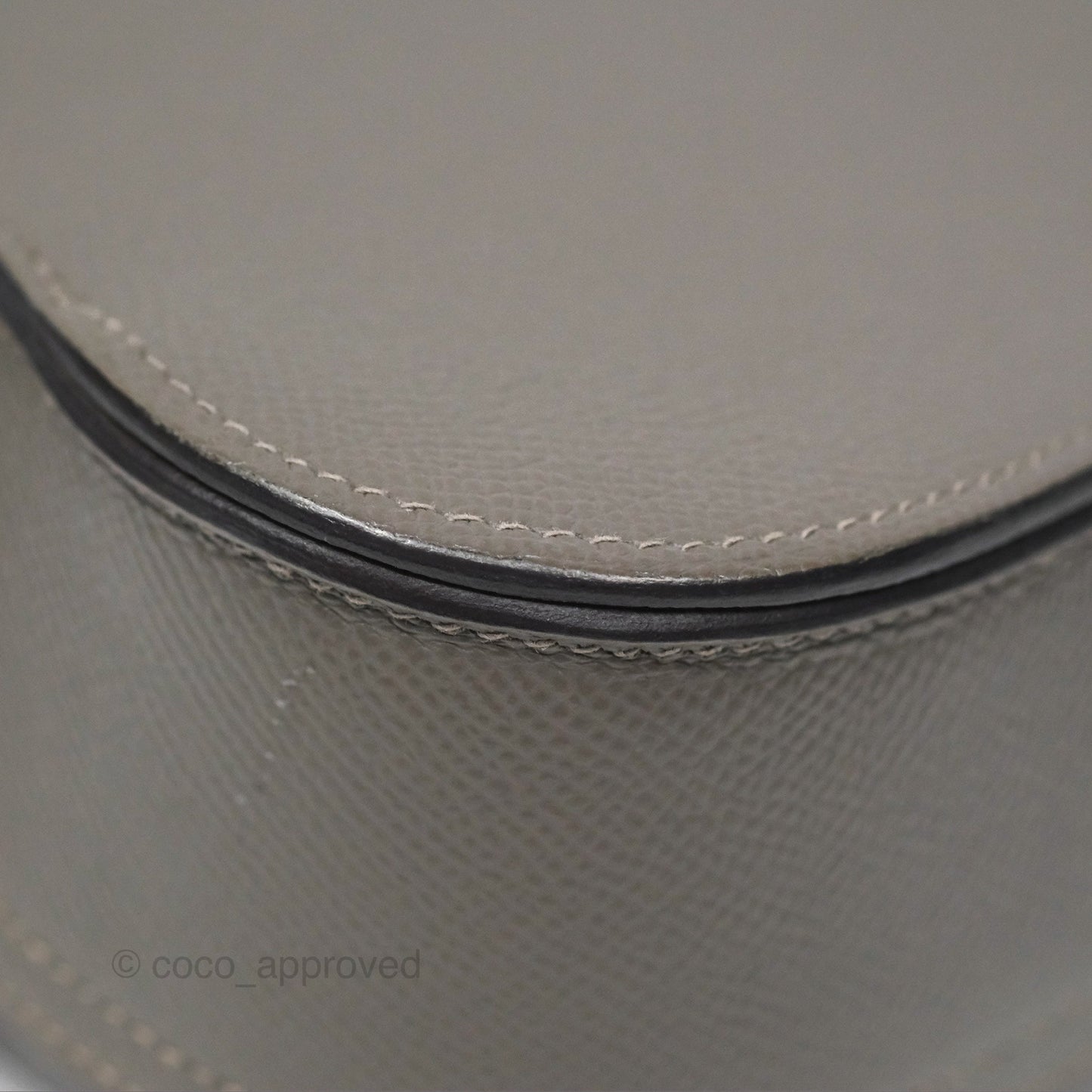 Hermès Della Cavalleria Mini Bag Gris Meyer 0L Epsom Palladium Hardware