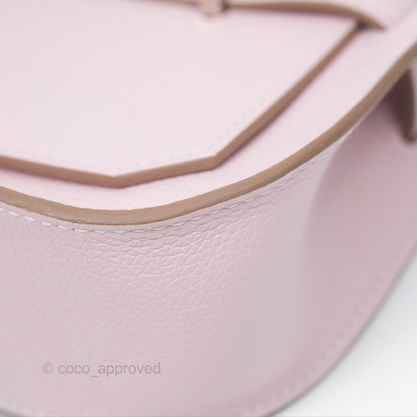Hermès Mini Jypsiere Mauve Pale Evercolor Palladium Hardware