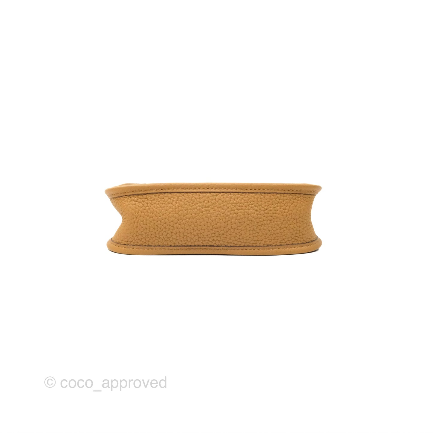 Hermès Mini Evelyne 16 Biscuit 48 Camel Clemence Gold Hardware