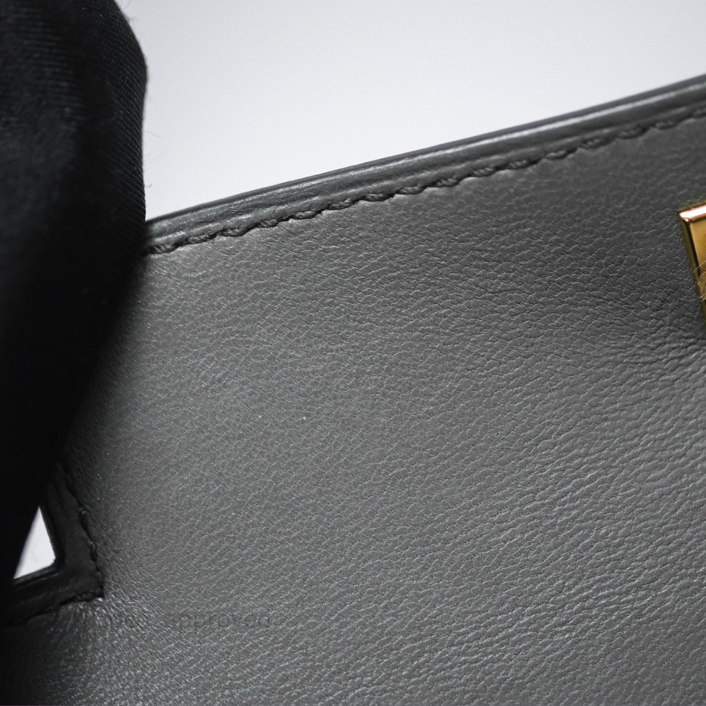 Hermès Mini Kelly II Vert Amande 63 Epsom Gold Hardware