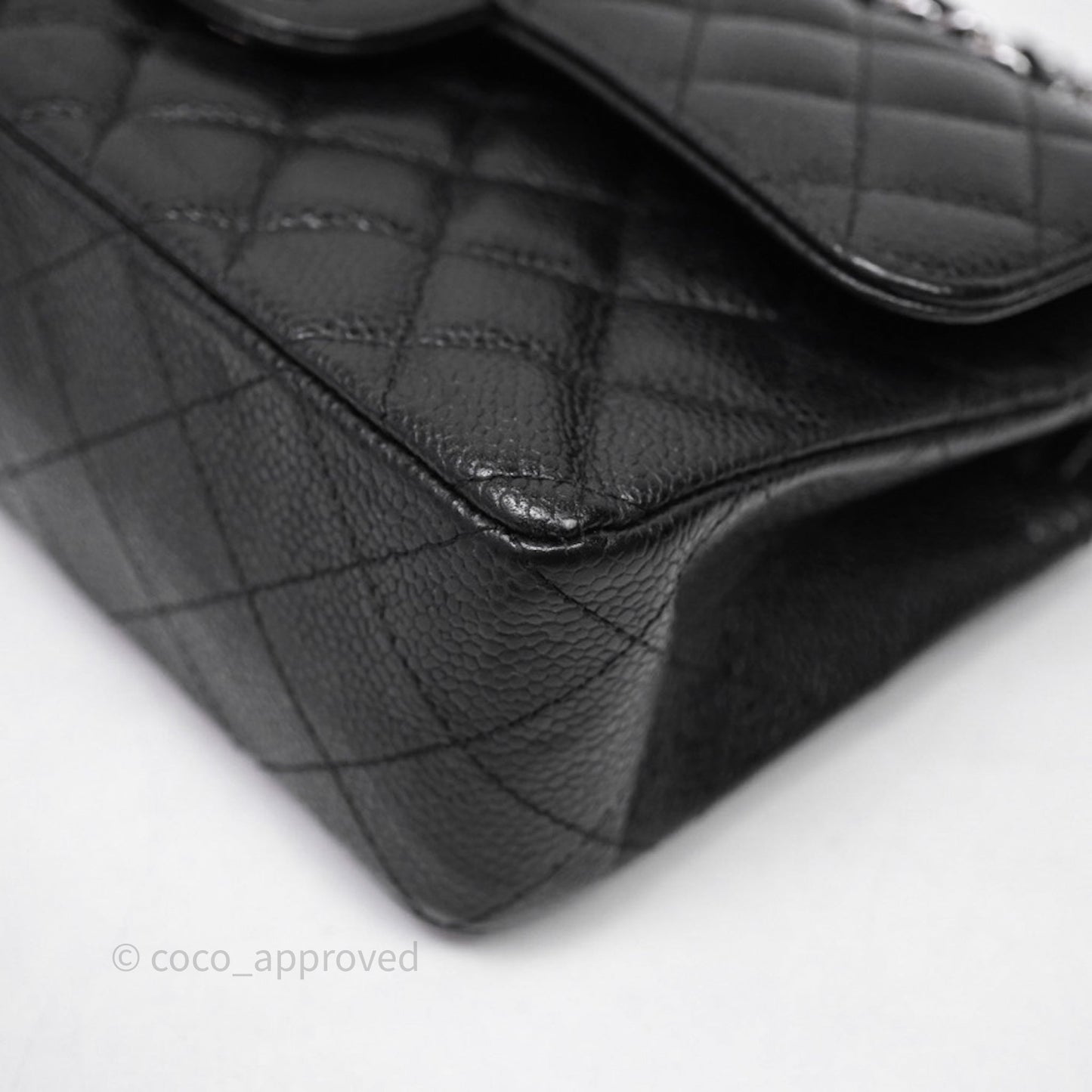 Chanel Small Classic Flap Quilted Black Caviar Silver Hardware