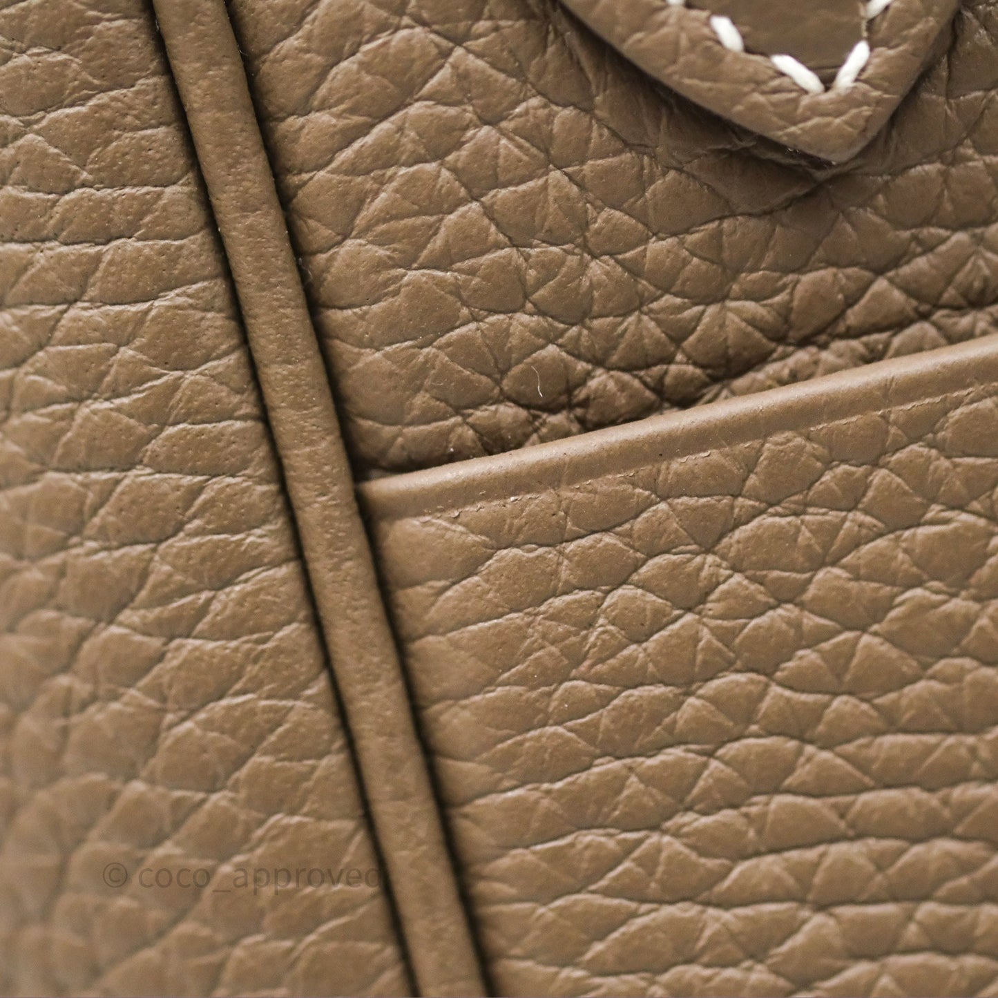 Hermès Lindy 30 Etoupe 18 Clemence Palladium Hardware
