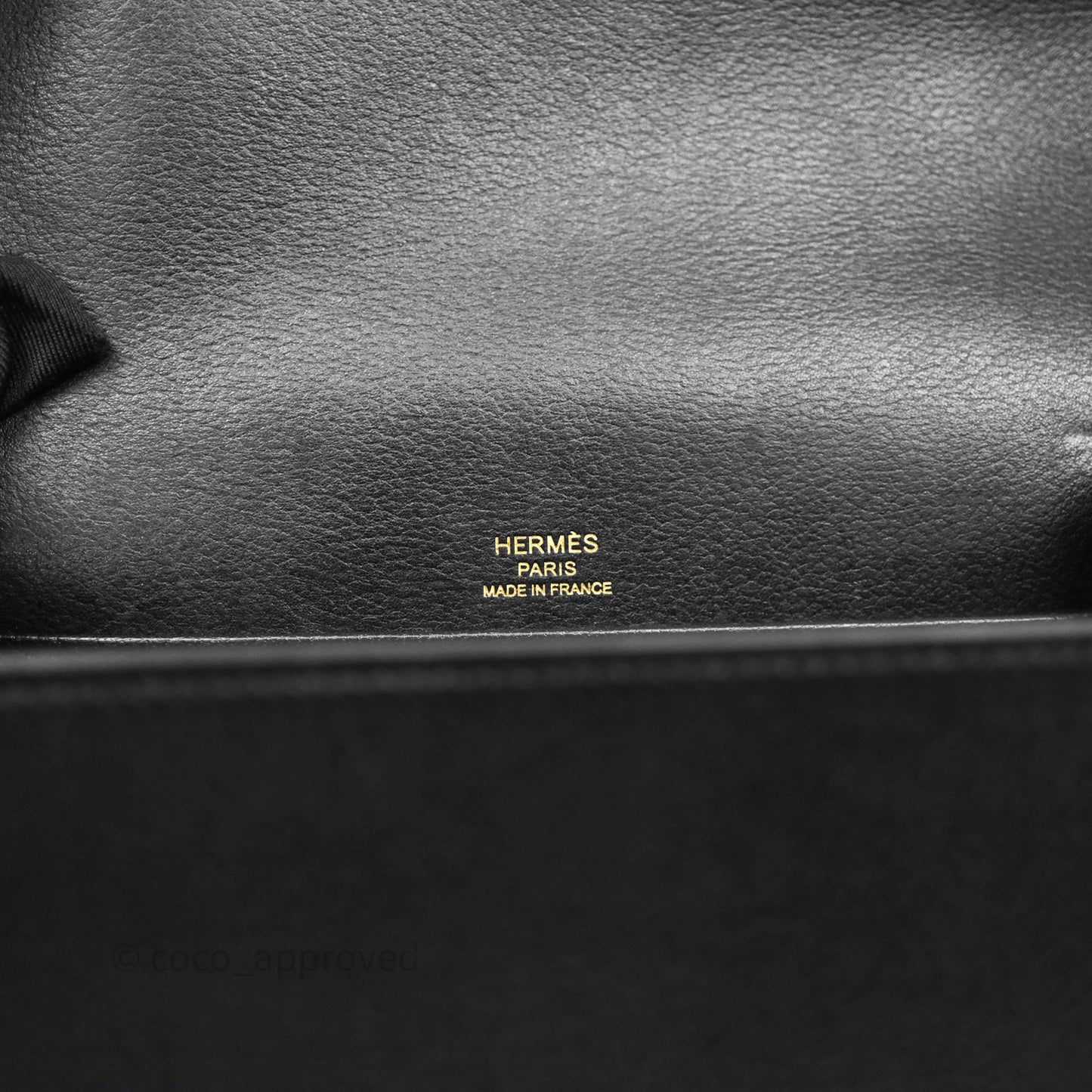 Hermès Roulis Mini 18 Black Veau Evergrain Gold Hardware