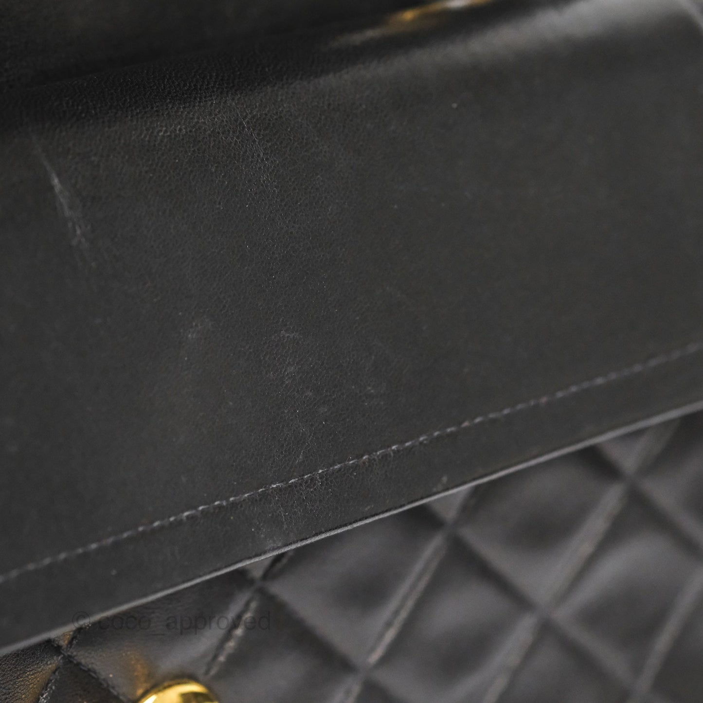 Chanel Vintage Small Classic Flap Black Lambskin 24K Gold Hardware