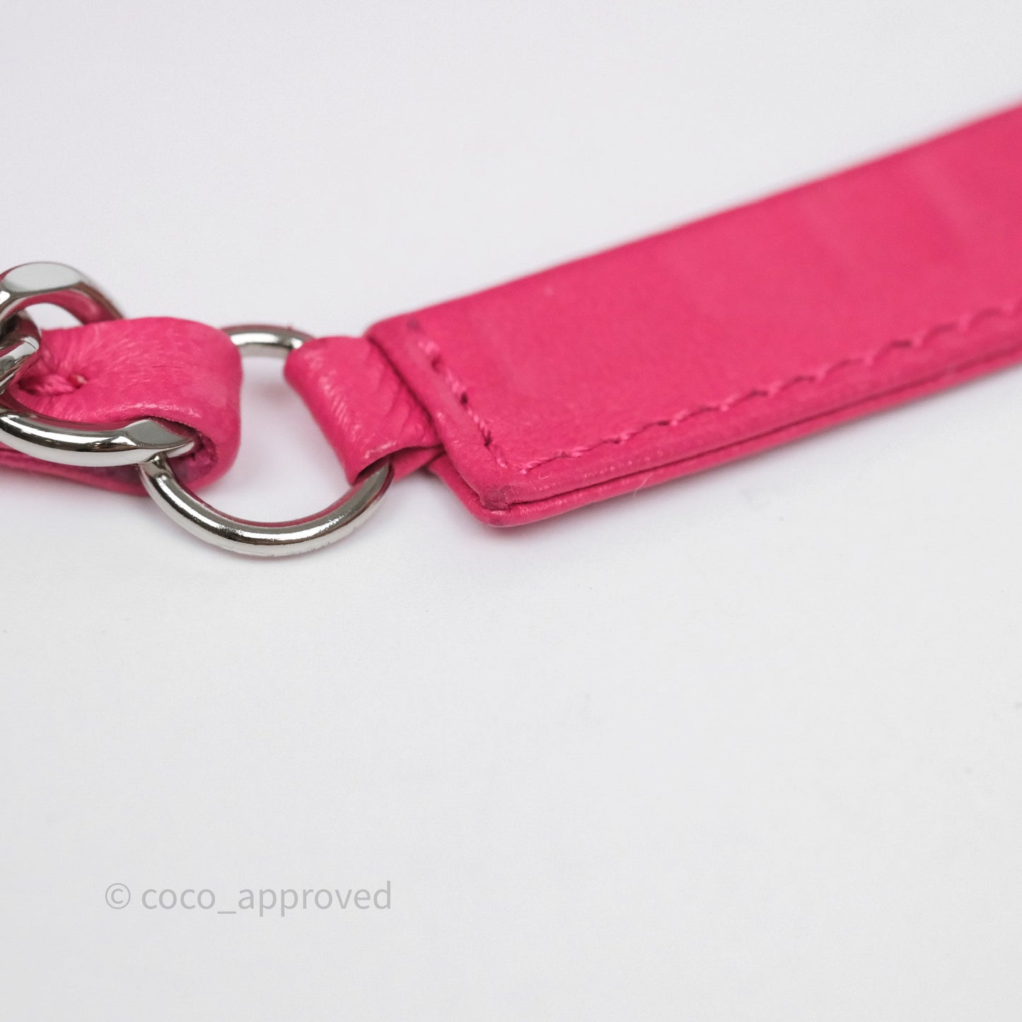Chanel Stitched Double Flap Bag Pink Calfskin Silver Hardware