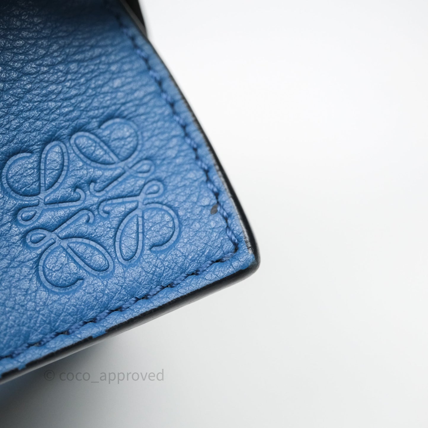 Loewe Mini Puzzle Bag Blue Calfskin