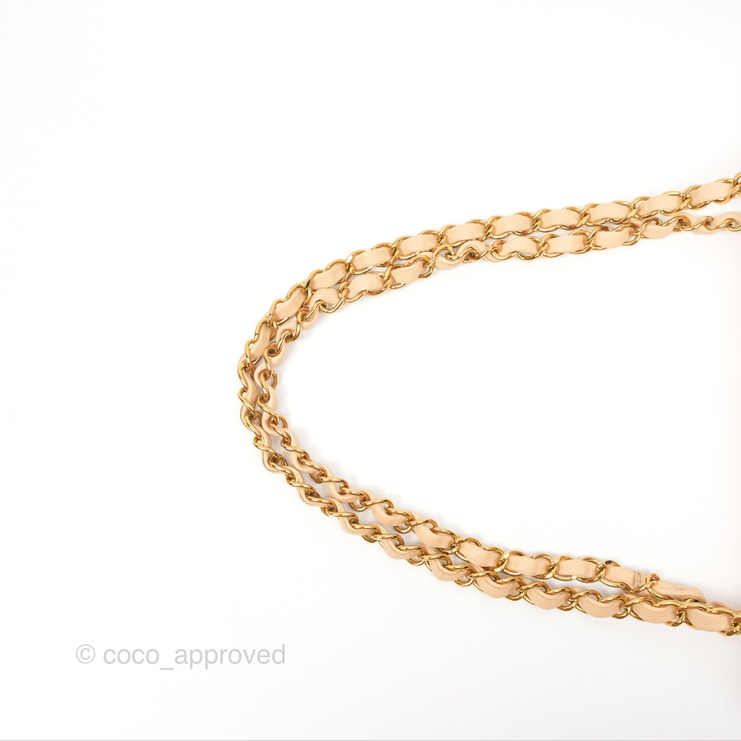 Chanel Classic M/L Medium Flap Quilted Beige Lambskin Gold Hardware