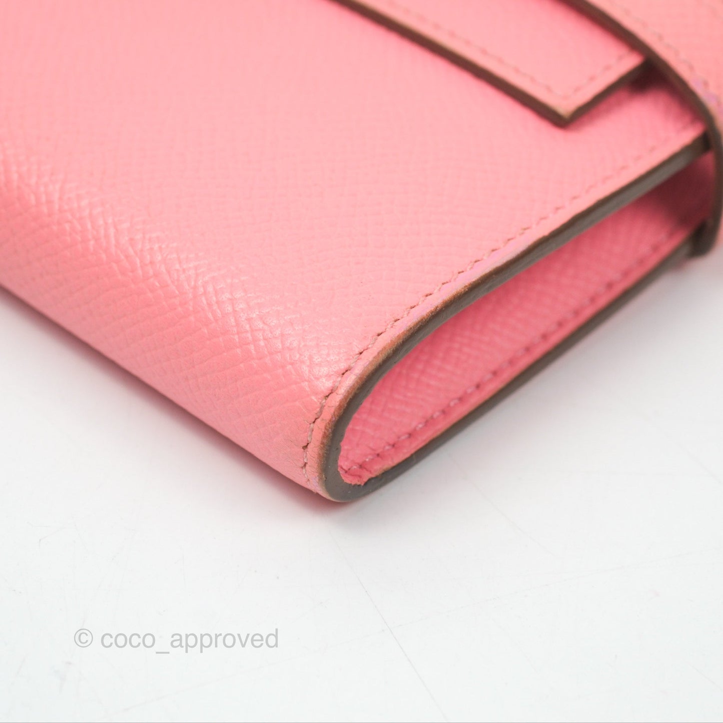 Hermès Kelly Wallet Rose Confetti Epsom Palladium Hardware